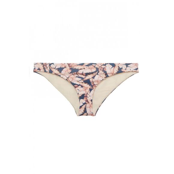 Eberjey Banana Pink & Blue Leaf Lulu Swim Bikini Bottom Small NWT - Picture 1 of 3